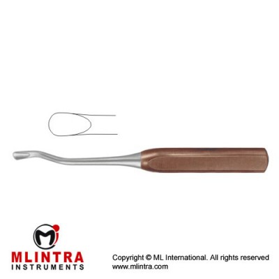 FiberGrip™ Bone Gouge Stainless Steel, 23.5 cm - 9 1/4" Blade Width 8 mm